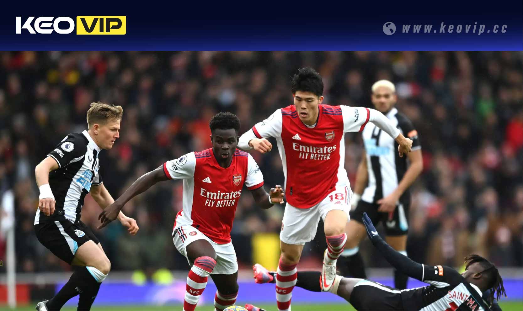 Soi kèo châu Á Newcastle vs Arsenal (Handicap)